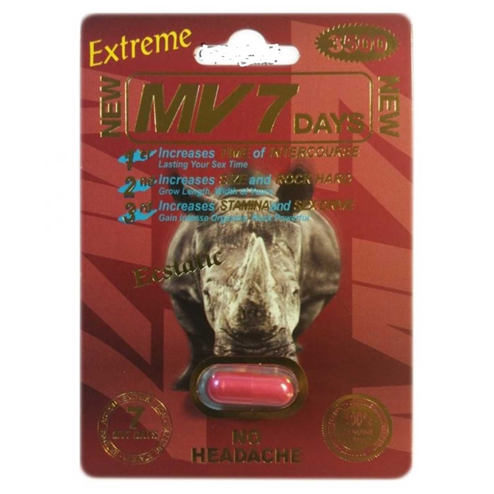 Rhino Extreme (3500 mg Power - 1 Pill) – Flavors NYC Inc