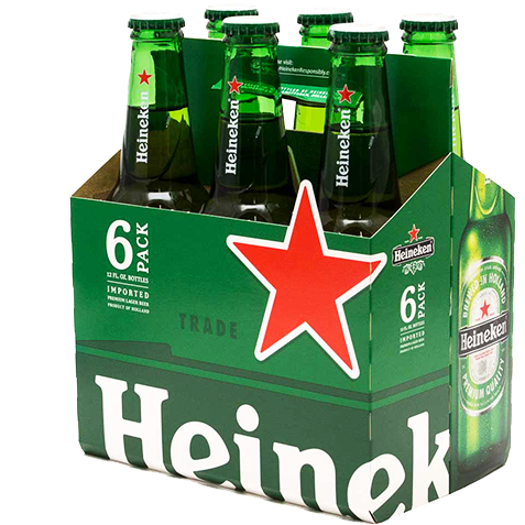 Heineken Lager 12oz Bottle Pack