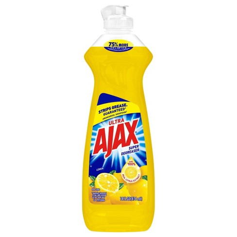 Ajax Super Degreaser Lemon Dish Liquid 14oz Bottle