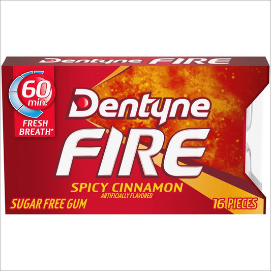 Dentyne Fire Sugar Free Gum Spicy Cinnamon