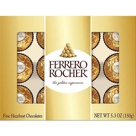 Ferrero Rocher Hazelnut Chocolates 5.3oz 12ct