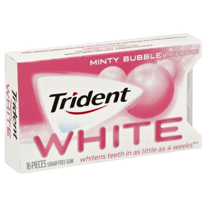 Trident White 16 Sticks Sugar Free Gum