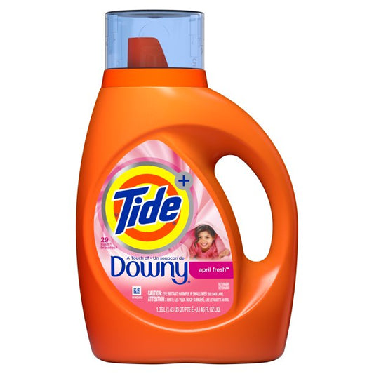 Tide Plus Downy April Fresh High Efficiency Liquid Laundry Detergent 46oz