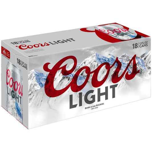 Coors Light 12oz Can 18 Pack