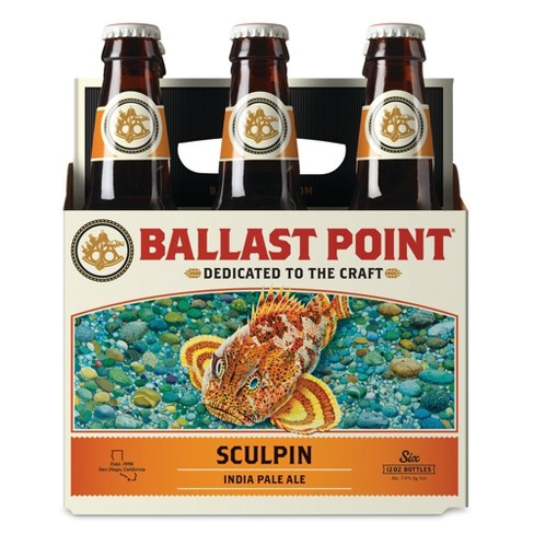 Ballast Point Sculpin IPA Beer 12oz Bottle Pack