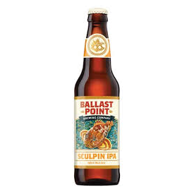 Ballast Point Sculpin IPA Beer 12oz Bottle Pack